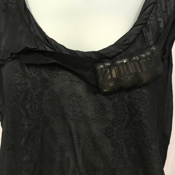 Cabi Style 155 Illusion Black Bubble Tank Top Bejewled size large - Picture 12 of 15
